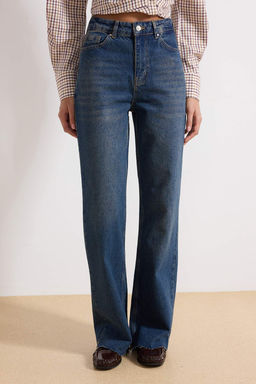 Mavi Yuksek Bel Straight %100 Pamuk Non-Stretch Jeans TWOAW25JE00378