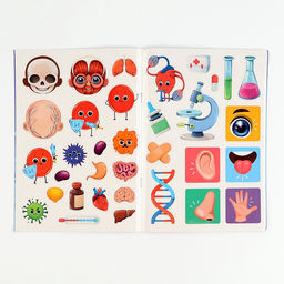 Обучающий набор Тело человека, рамка-вкладка и книга с наклейками - Лесная мастерская фото 12