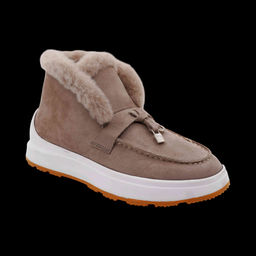 Ботинки на меху ВК126-2 бежевые