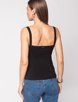 VILATTE / Топ с двуслойной зоной бра из премиального хлопка  фото 4