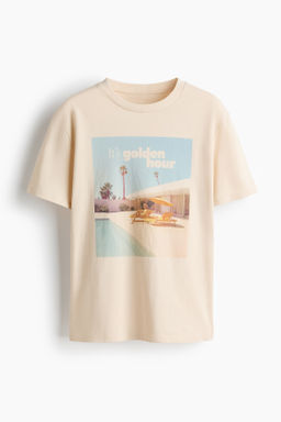 Camiseta estampada de algod?n - H&m фото 7