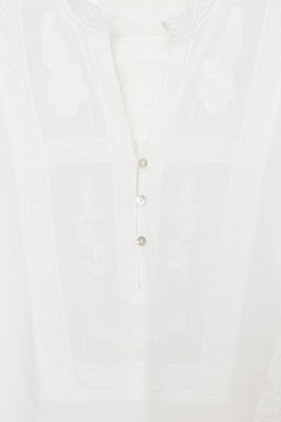 BLUSA BORDADOS ZW COLLECTION / Crudo - Zara фото 7