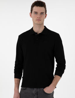 Siyah Slim Fit Sweatshirt - Pierre cardin фото 3