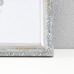 Фоторамка пластик "Винтаж" 40х50 см, мор. серебро (пластик. экр)