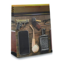 Цена за 12 шт. Пакет подарочный 26x32x10 23 февраля / 24813M /уп 12/480/ - Галеонтрейд фото 3