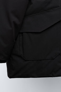 LONG FEATHER AND DOWN WATER-REPELLENT PUFFER JACKET WITH DETACHABLE FAUX FUR HOOD - Zara фото 8