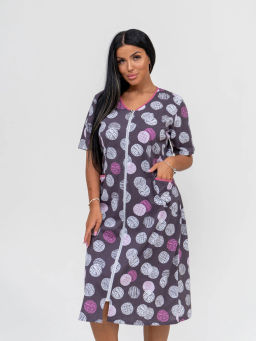 Халат женский, цвет фиолетовый