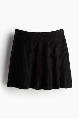 Minifalda evase en punto de canale - H&m фото 8