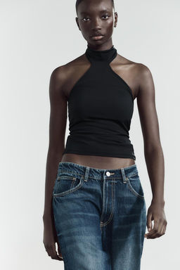 POLYAMIDE HALTER TOP - Zara фото 4