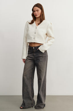 Жакет из твида с объемными рукавами - Mollis фото 2