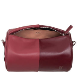 Итальянская кожаная сумка DuDu Bags серии Abigail | бордовый - Dudubags фото 4