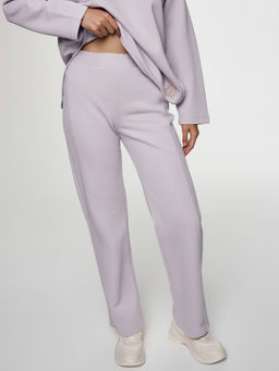 CONTE Брюки из футера с фактурными вставками по бокам LBK 2583 lavender - Conte elegant фото 4