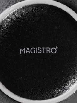 Кружка Magistro Carbon, 380 мл, фарфор, чёрная