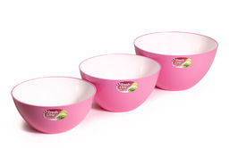 Миска "Fresh line" d-225 3,0л цветная, арт. Мп703БЦ,БК, БЗ, БР, БО, БГ