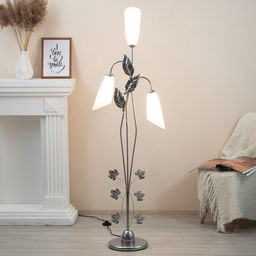 Торшер напольный BayerLux «Симпл», 3×15 Вт, E27, ×ром