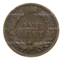Монета 1 цент 1906 года США