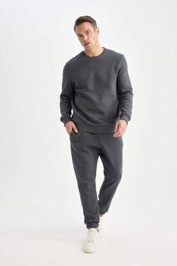 Relax Fit Kal?n Jogger Esofman Alt? Basic Duz Beli Bagc?kl? Lastikli Paca Cepli - Defacto фото 3