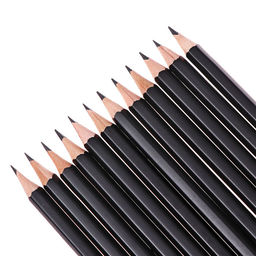 Набор карандашей чернографитных 12 штук (2 шт.-2 В, 2 шт.-В, 4 шт.-НВ, 2 шт.-Н, 2 шт.-2Н)