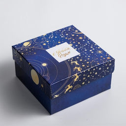 Коробки подарочные новогодние набор 5 в 1 «С новым годом», 14×14×8 - 22×22×12 см