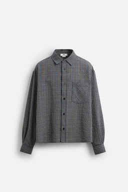 PLAID SHIRT WITH POCKET - Zara фото 7