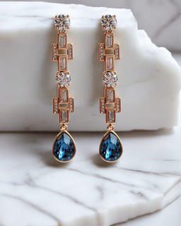 Серьги с кристаллами Swarovski