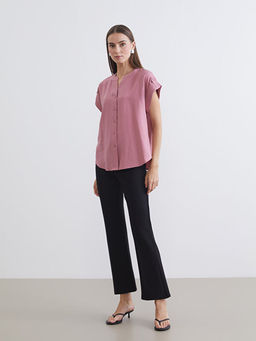 Y?ksek Bel ?spanyol Pa?a Kad?n Pantolon