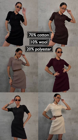 Платье трикотажное _поло