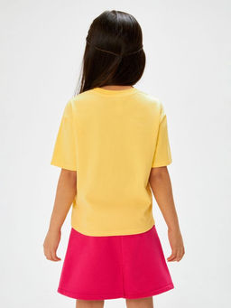 ACOOLA / Футболка детская для девочек Porto ярко желтый  фото 4