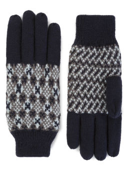 Пеpчатки Китай W55 navy/white