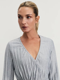 Кардиган с плиссировкой на завязках / Zarina фото 6