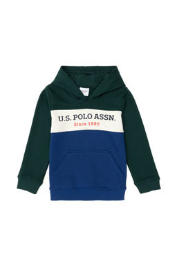 Темно-зеленый свитшот для мальчика Неожиданная скидка в корзине - U.s. polo assn фото 4