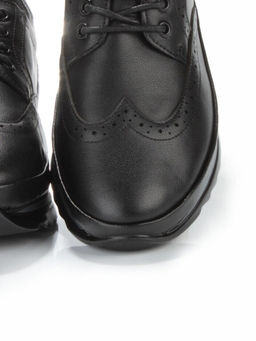 03-5017 BLACK Полуботинки женские (натуральная кожа)