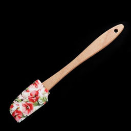 Лопатка кулинарная силиконовая с деревянной ручкой/ S-671 /уп 500/ - Галеонтрейд фото 2