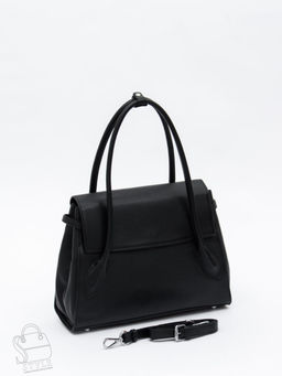 Сумка женская кожаная 2424Y black Polina&Eiterou