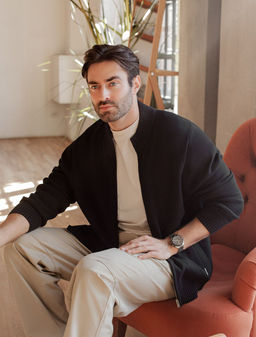 Кардиган плотной вязки на металлической молнии - Vilatte фото 4