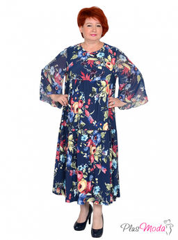 Платье Модель №1558 размеры 44-84 - Plusmoda фото 5