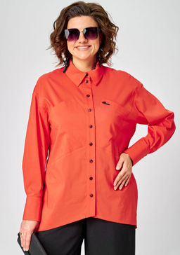 Рубашка EVA GRANT 7319 коралл