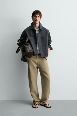 CAZADORA RELAXED FIT LIMITED EDITION / Azul / Gris