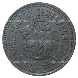 Монета 10 пфеннигов 1917 года Германия Нотгельд Айслебен