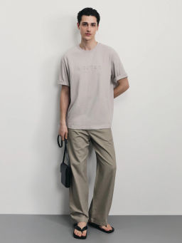 Футболка с вышивкой на груди / Zarina  фото 2