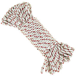 Шнур бытовой плетенный 20м д5мм, ПВХ, цвета микс, в п/эт пакете (Китай)