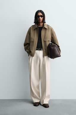LIMITED EDITION VISCOSE PLEATED TROUSERS
