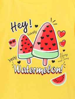 CRB wear/ HSKG 63842-30 Футболка для девочки,желтый/Ex.Cherubino  фото 4