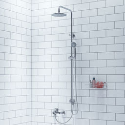 3703F24M76, Душевой гарнитур с верхней лейкой, MI