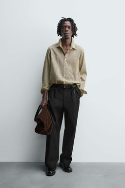 STRIPED FLOWING SHIRT