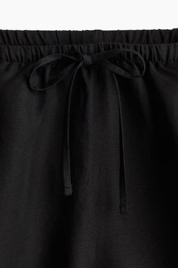 Pantalon corto en mezcla de lino - H&m фото 5