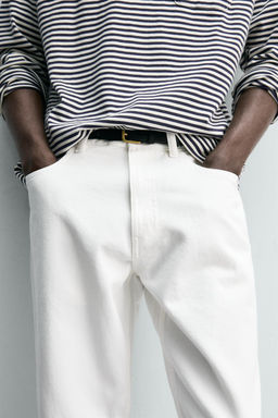 JEANS SLIM TAPERED FIT / Blanco - Zara фото 7