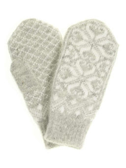 Варежки женские "Паук" без рисунка на резинке ПП 3204-15