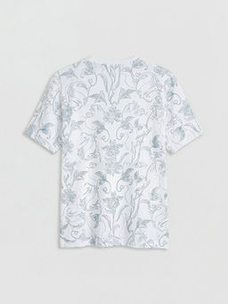 Bisiklet Yaka Desenli Erkek Ti??rt