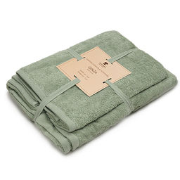 Набор махровых полотенец GINZA 2 шт. (50х90 - 1 шт., 70х140 - 1шт.), 100% хлопок, 450 гр./кв.м., Кэмел